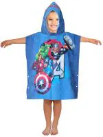 Athom Trendz Marvel Kids Avengers Hooded Bath Towel Poncho 60 x 120 cm (MAR-06-H614)
