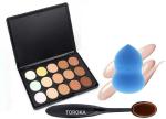 Toroka Women Makeup Kit Combo (Brush, Sponge) pack of 3
