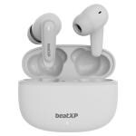beatXP XPods Wave Bluetooth True Wireless Ear Buds with 50H Playtime, Quad Mic ENC Tech, 40ms Low Latency Mode for Gaming, Type C Earphone with 11mm Drivers, IPX5, BT v5.3, Touch Control (White)