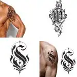 Ordershock Waterproof MS Name Letter Temporary Body Tattoo (Pack of 2)