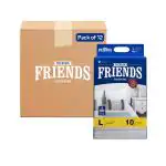 Friends Premium Underpads, Large 60 X 90 cm, Super Absorbent Polymer & Soft Surface, 120s Value Pack