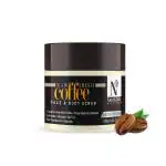 NutriGlow NATURAL'S Raw Irish Coffee Face and Body Scrub for Tan Removal, Moisturizes Skin 100 gm