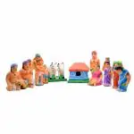 pujaNpujari Golu Dolls Village Farmer Kolu Bommai Set for Navaratri