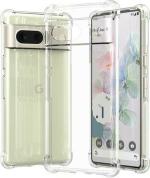 XOVO Back Cover for Google Pixel 7 (Transparent, Dual Protection, Silicon, Pack of 1)