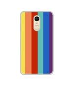 Casotec Rainbow Colors Design Printed Silicon Soft TPU Back Case Cover for Mi Redmi Note 4