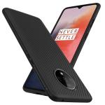 Foso Oneplus 7T Black Tempered Glass Back Cover 17.9 x 11.8 x 1.6 cm