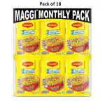 MAGGI 2-minute Instant Noodles, 1.2kg (18 pouches x 70g each), Masala Noodles + multi-utility spill proof storage box
