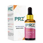 PRZ Carrot Seed Cold Pressed Carrier Oil Skin Care and Hair Care, 15 ml