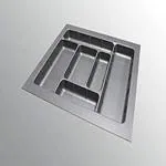 SUNUP Cutlery Storage Organizer Tray For Modular Kitchen Drawer/ Cutlery Tray For Kitchen Drawer/ Cutlery Cosmetic Stationary Storage Organizer/ Cutlery Organizer Tray For Modular Kitchen Basket And Kitchen Trolley With Depth of 800mm and W29 *18 D.