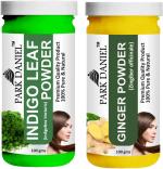 Park Daniel Pure And Natural Indigo Leaf Powder And Ginger Powder, 100 G Each (Combo Of 2) |Hair Care|Dandruff Control hair Powder|Healthy Strong Hair Mask