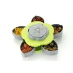 SHREVI achar jar Set/Pickle Set for Dining/dryfruits Storage Container Multipurpose Storage Boxes Plastic for Kitchen with Mobile Holder, Smart Candy Box