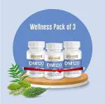 WellnessMantra DM 180 Ayurvedic Tablets | Natural Diabetes Care | Blood Sugar Control | Protects from long term complications of Diabetes | Gudmar, Jambubij, Neem, Methi and 16 more herbs (Pack of 3 - 180 Tablets) I