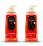 Roots Botanix Natural Freshness Brightening Body Wash 100% Natural Ingredients, Liquid Shower Gel for Glowing Skin (Rose 550 ML Pack 2)