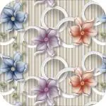 Wallwear Wall Stickers DIY Wallpaper(Colour Full Flower) Size(300 x 40 cm) Luxury Self Adhesive Decals Living Room Bedroom Wall Decoration, Pack of(1).