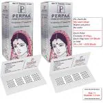 PERPAA Kumkum Black Round Bindi Book for Ladies Forehead Pack of 2-15 Flaps Each Box (Stick On) (11, Diameter 1.5mm)