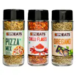 EpicEatsPizza Mix 51 GM + Oregano 36GM + Chilli Flakes 26 GM | Fresh, Natural Herbs, Seasonings | Dry Leaves | Grocery-Masala-Spices | Vegetable Stir Fry-Pizza-Pasta