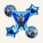 SPECIALYOU.IN Batman theme foil balloons, Birthday decoration items kit for boys, theme birthday decoration, batman party decorations, foil balloons for birthday decoration - 5pcs