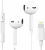Champion Earphones Earbuds with Wired Lightning Headphones Ear Pods with Microphone & Remote Noise Cancelling in-Ear Headset Control for iPhone 14/14 Plus/14 Pro Max/13/13 Mini/12/11/X/XR/XS/SE/8/7/iOS02