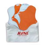 Avni Polyester Fluff Washable Cloth Panty Liner With Storage Pouch - 300Mm (Set Of 4)