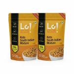Lo! Foods - Keto South Indian Mixture (2 X 200g) | 3g Net Carb | Keto Snacks tested for Keto Diet | Low Carb Snacks | Diet Snacks Food | Keto Namkeen