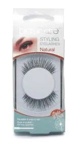 Basicare Stying eyelashes with latex glue,nature hair