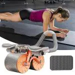 Shopeleven Plank AB Wheel Abdominal Fitness Wheel for men women, Dynamic Core Trainer Plank Exercise Wheels with Phone Stand For Home Gym Fitness