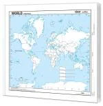 GO WOO SMALL - 100 WORLD POLITICAL OUTLINE MAP FOR SCHOOL | 100 Blank Outline Maps for Mapping