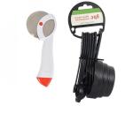 Blue Wonder Stainless Steel Apex Pizza Cutter With 8 Pcs Plastic Black Measuring cups and (Multicolour, Pack of 2)