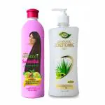 Meghdoot Ayurvedic Combo of Satreetha Shampoo 400ml and Conditioning Shampoo 400ml Pack of 2