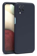 U&E Blue Silicone Back Cover For Samsung F22