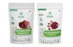 NISARG ORGANIC FARM Combo of Hemoglobin+ and Prickly Pear Powder I Pure, Natural & Homemade I Traditional Method Made I for Improves Blood Pressure, Immunity & Health Supplement I Superfood 500 x 2 Pack