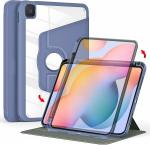 ProElite Cover for Samsung S6 Lite Cover Case, 360 Degree Rotatable Smart Flip Case Cover for Samsung Galaxy Tab S6 Lite 10.4 Inch 2022 SM-P610/P615, Transparent Back with Pencil Holder, Lavender