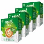 Equal Stevia Natural Sweetener, Sugar Free, 100 Sachet, Pack of 4