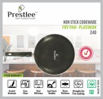 Prestlee Nonstick Fry Pan 240 (4 MM) - Platinum / Frypan / Nonstick Fry Pan / Frying Pan