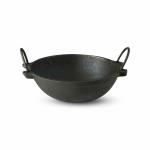 SEEMATIS KITCHEN Cast Iron Kadai (8.5 Inches) Loha | Kadhai | Kadai with Lid for Cooking - Induction Base | kadai | Kadai Non Stick | Nonstick Kadai, Black 1.9 ltrs