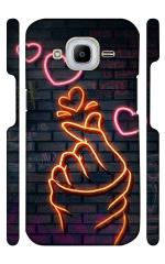 YAPZONE | Designer Back Case Cover for Samsung Galaxy J2 Pro / J2 (2016) | Korean Finger Love |