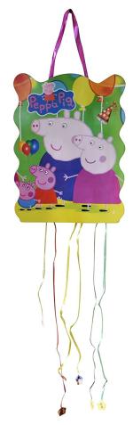 My Party Suppliers Pig Family Theme Happy Birthday Boy Girl Party Print Pull String Pinata