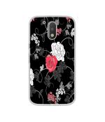 Casotec Roses Design Printed Silicon Soft TPU Back Case Cover for Motorola Moto G4 Plus
