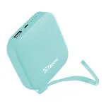 TP TROOPS 6800 mAh Mini Power Bank Cute Power External Charger Emergency Cubic Pretty Powerbank (BLUE)