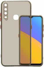 Rawat Infinix Hot 8 Smok Soft Black Silicon, Rubber Shock Proof Back Cover