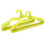 KUBER INDUSTRIES Plastic Shirt Pack of 12 Hangers For Shirt (Yellow)