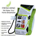 Freshwind Non-Electric 100% Activated Charcoal Air Purifier, Deodorizer, Odor Absorber and Dehumidifier for Wardrobe, Fridge, Shoe Rack, Cars and Home - 100g (Activated_Carbon)