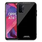 Richburg Black Glass Shockproof Back Case Cover For Oppo A74 5G