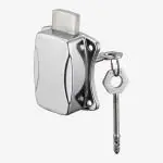 Dorset Cupboard Locks for Wardrobes| Cupboard Locks for Door| Satin Silver Finish[ AL450SS]