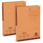 TULMAN 2 Pack D Ring Binder Office File for A4 & Legal Size Documents & Certificate Holder - 38x3x26 CM (Khakhi)