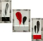 Indianara Digital Reprint 13 inch x 10.2 inch Painting (With Frame, Pack of 3)