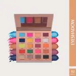 Glam21 Muse Eyeshadow Palette 20 Colour | Ultra-pigmented Formula in Mattes & Shimmers-Divine-02,30g