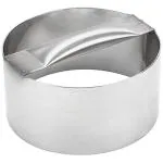 THW 7 Inch Diameter Stainless Steel Pizza Dough Pizza Cutting Ring with Handle
