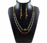 JAYA VISION ENTERPRISES Gem Stone howlite beads 2 lines Necklace