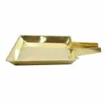 Puja N Pujari Square Design Brass Abhishekam Plate Patra for Shivalingam and God Idols (40)